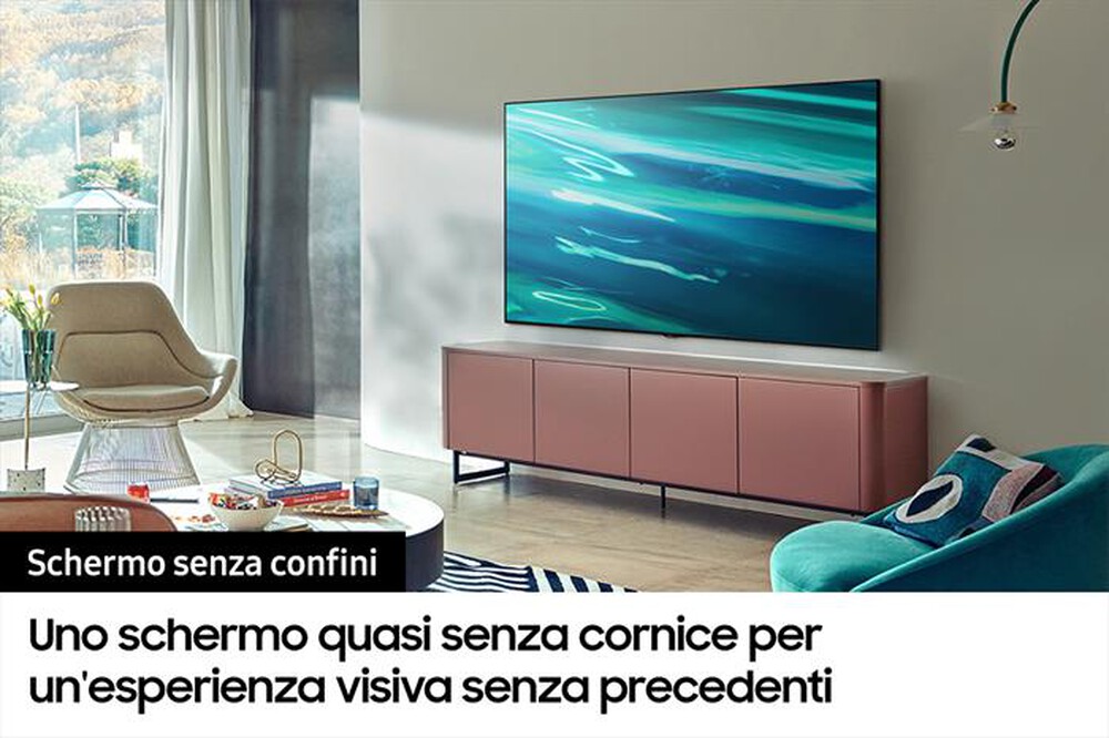 "SAMSUNG - Smart TV QLED 4K 55” QE55Q80A-Carbon Silver"