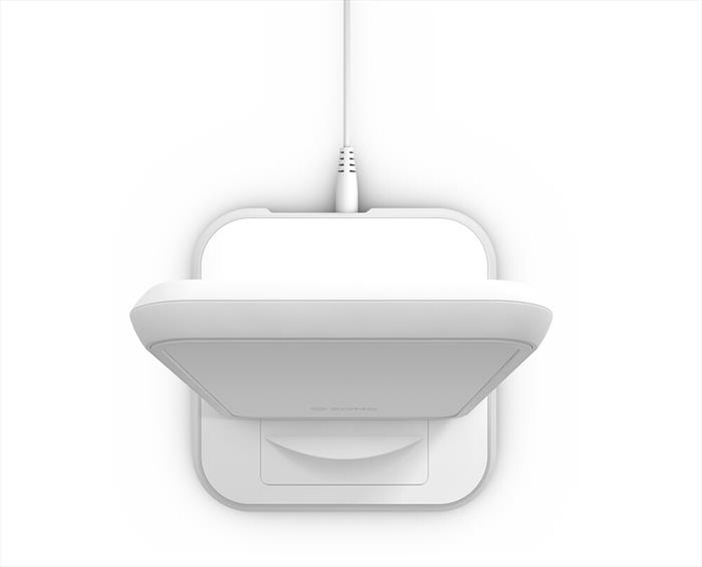 "ZENS - STAND DI RICARICA WIRELESS 10W - ALLUMINIO BIANCO-Bianco"