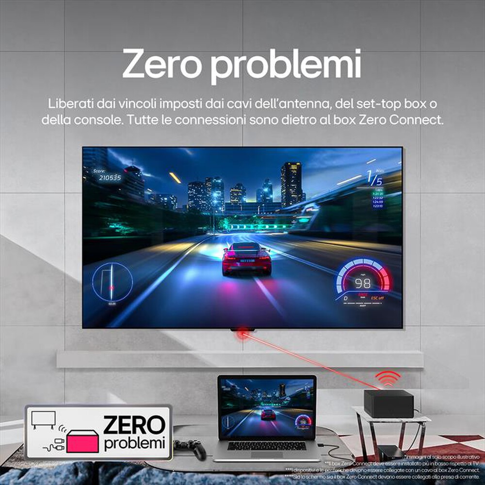 "LG - Smart TV OLED evo UHD 4K 65\" Serie M4 OLED65M49LA-Argento"
