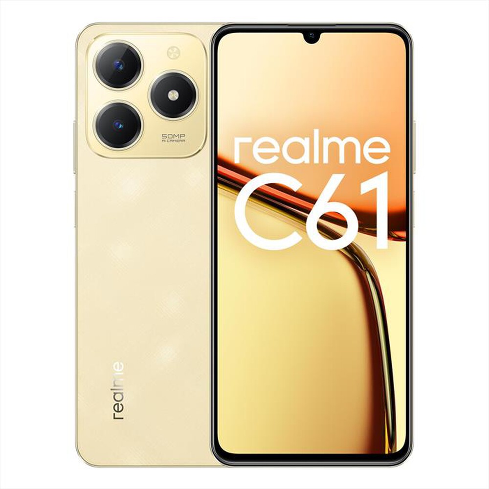 "REALME - Smartphone REALME C61 256GB 6GB-Sparkle Gold"