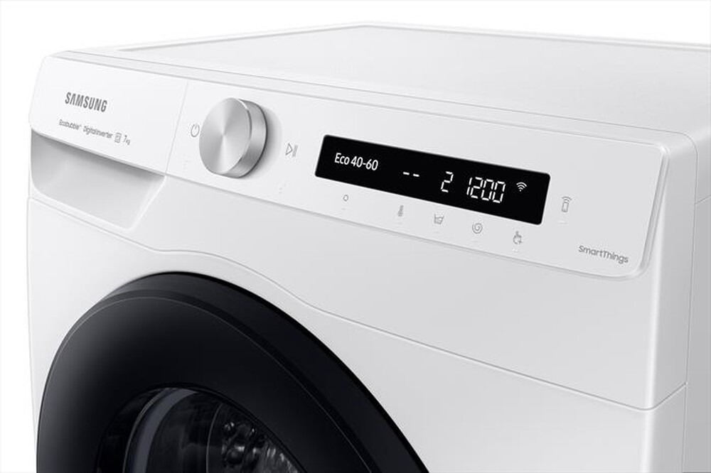 "SAMSUNG - Lavatrice slim WW70A6S28AW/S3 ULTRAWASH AICONTROL-bianco oblò Shiny Black"