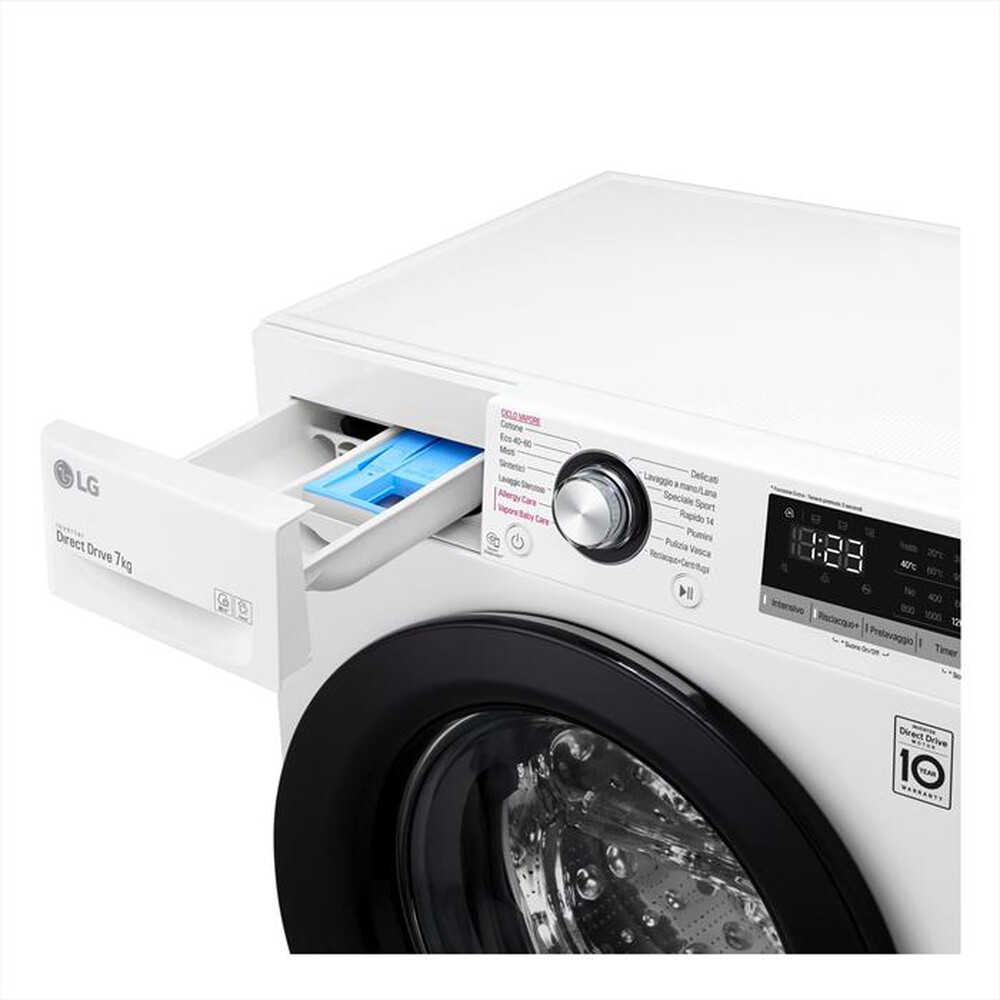"LG - Lavatrice F2WV3S7S6E 7 Kg Classe D-White"