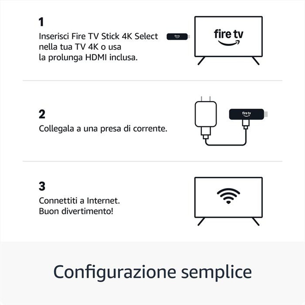 Immagine del prodotto AMAZON - FIRE TV STICK 4K SELECT-Nero