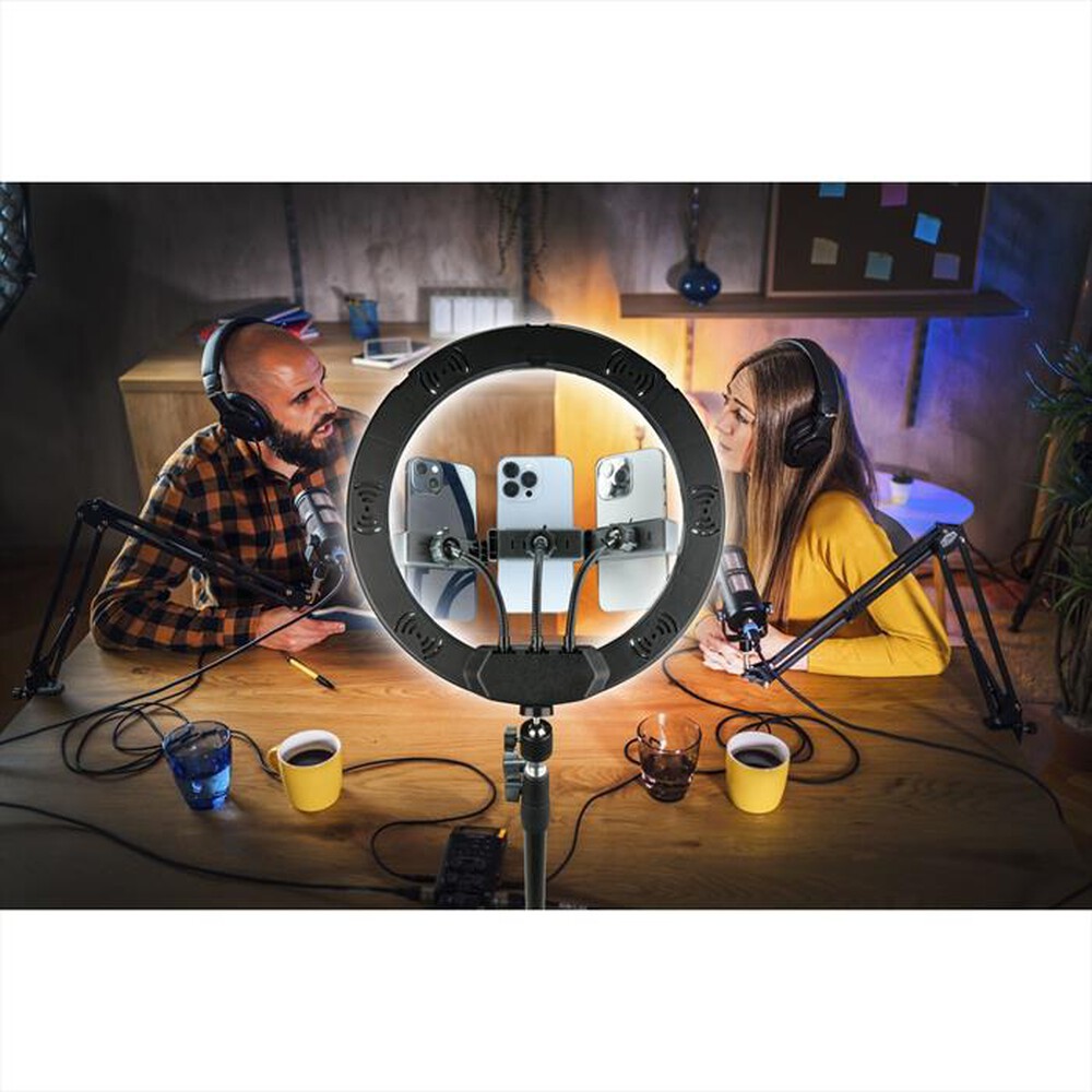 Immagine del prodotto CELLULARLINE - SELFIE RING TRIO - UNIVERSALE-Black