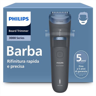 PHILIPS - Tagliacapelli SERIE 3000 BT3617/15-ardesia scura