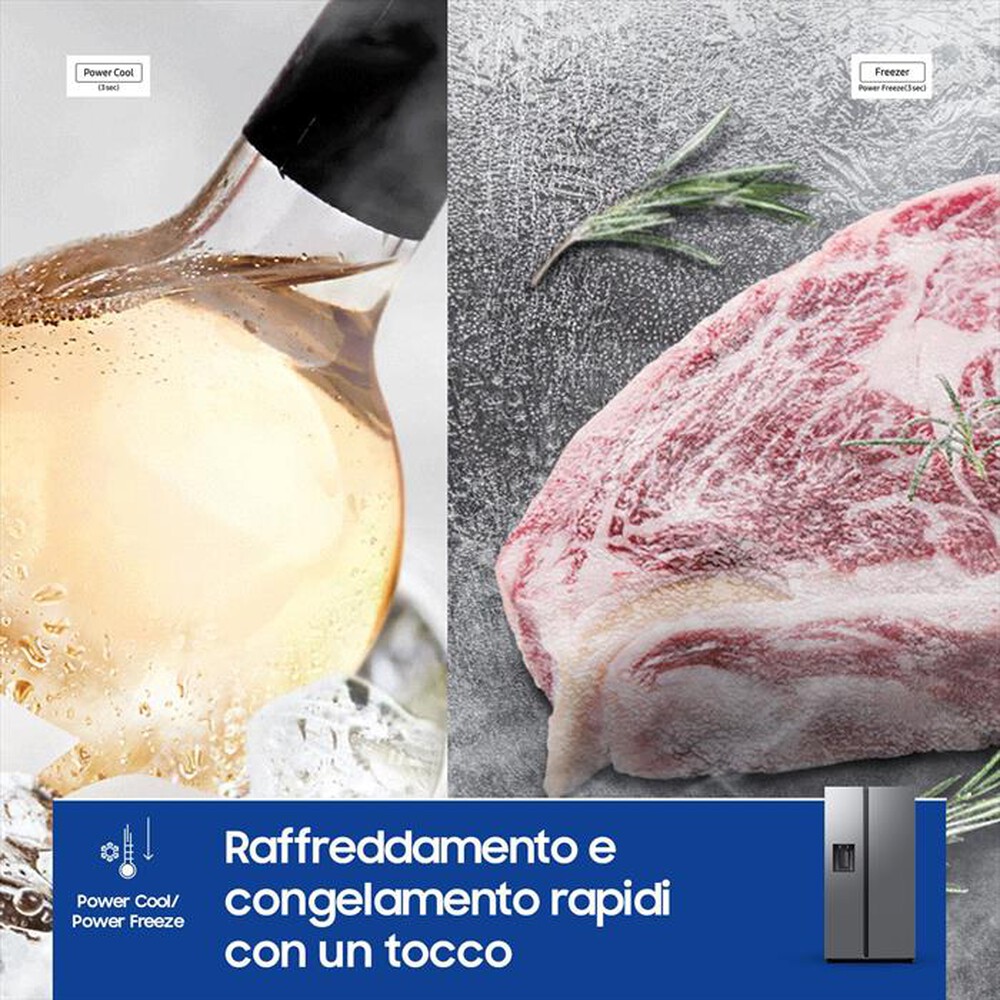 Immagine del prodotto SAMSUNG - Frigorifero Side by Side RS70F64KETEF 635L ClasseE-Inox