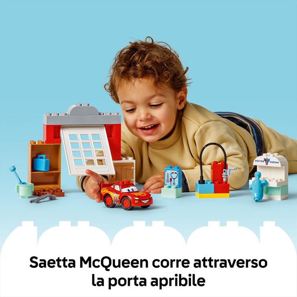 "LEGO - LA VISITA DI MCQUEEN ALLOFFICINA DI DOC-,"