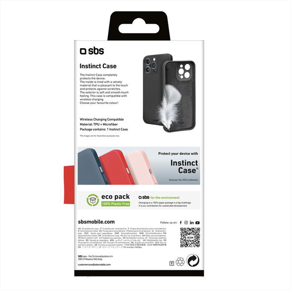 "SBS - Cover TEINSTIP1567PK per iPhone 15 Pro Max-Nero"