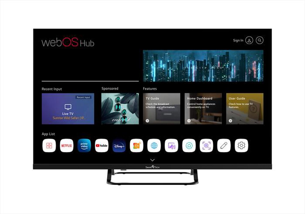 SMART TECH - Smart TV LED 32" 32HW01V-Matte black