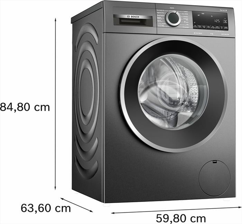 Immagine del prodotto BOSCH - Lavatrice WGG244ZRIT 9kg 1400g/m Classe A-GRIGIA ANTRACITE