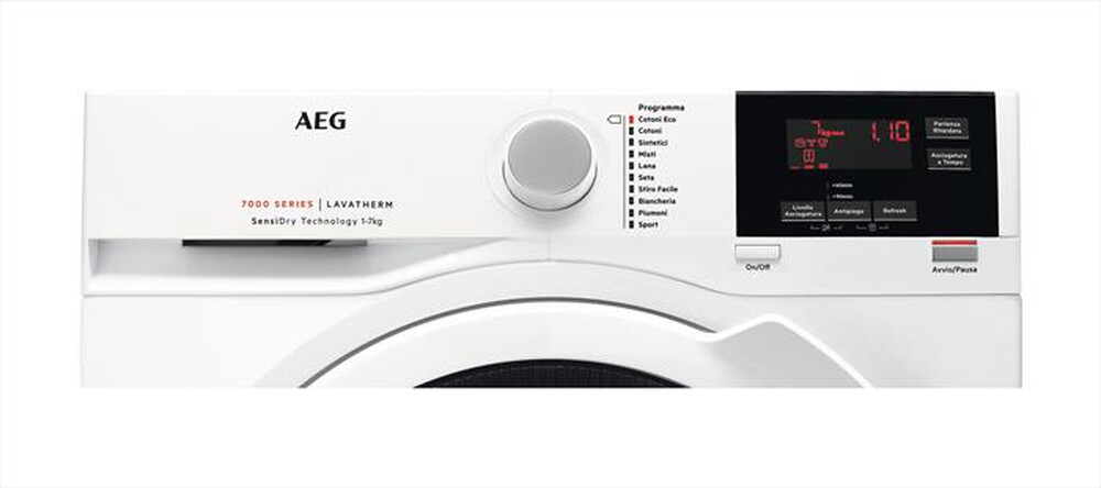 "AEG - Asciugatrice T7DBG743 - 7 Kg - A++-Bianco"