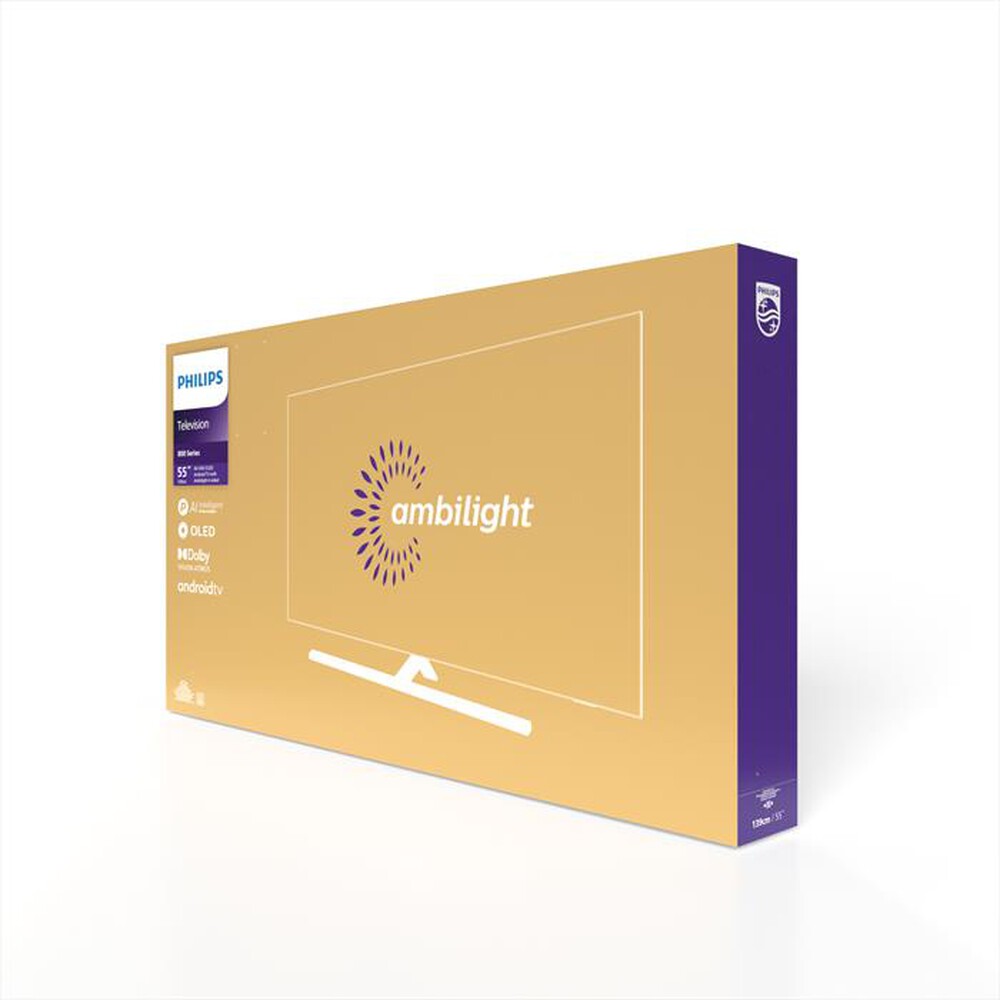 Immagine del prodotto PHILIPS - Ambilight Smart TV OLED UHD 4K 55" 55OLED807/12-Silver
