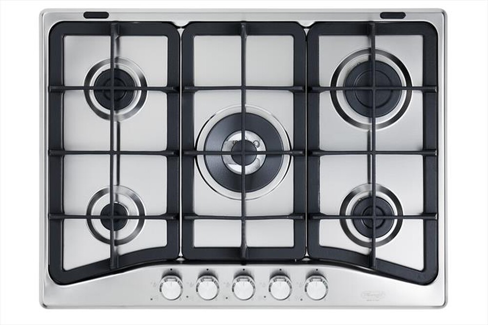 "DE LONGHI - Piano cottura a gas PFI 57 GH 5 fuochi 68cm-Inox"