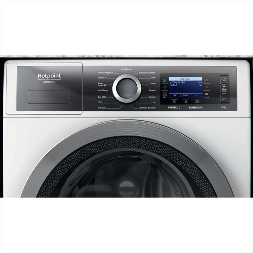 "HOTPOINT ARISTON - Lavatrice H6 08 GPOWER IT 10 Kg Classe A-Bianco"