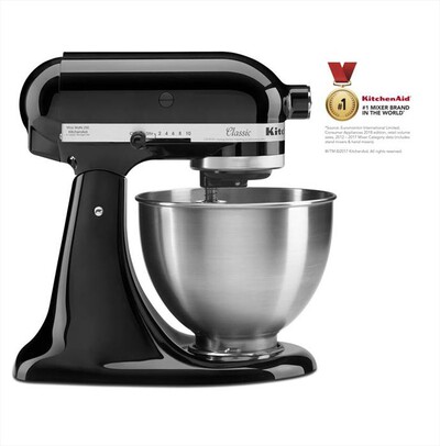 KITCHENAID - 5K45SSEOB-NERO LUCIDO