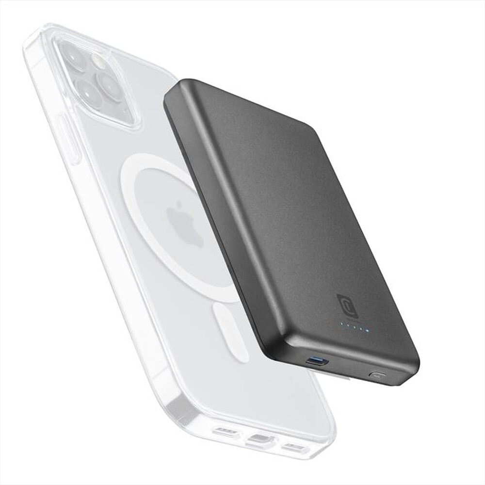 Immagine del prodotto CELLULARLINE - Power Bank PBMAGSLIM10000WIRD-Grigio