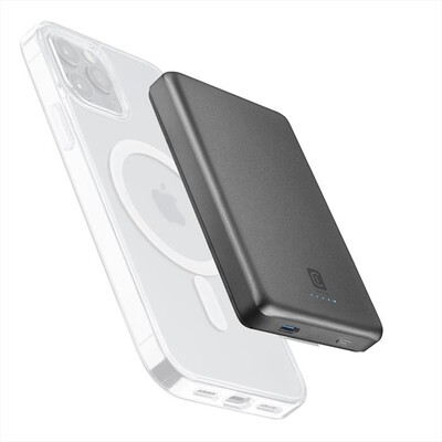 CELLULARLINE - Power Bank PBMAGSLIM10000WIRD-Grigio