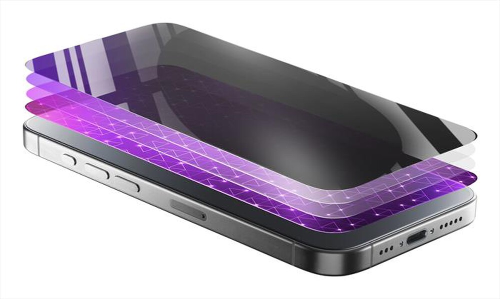 "CELLULARLINE - PRIVACY XTREME GLASS - IPHONE 16-Transparent"
