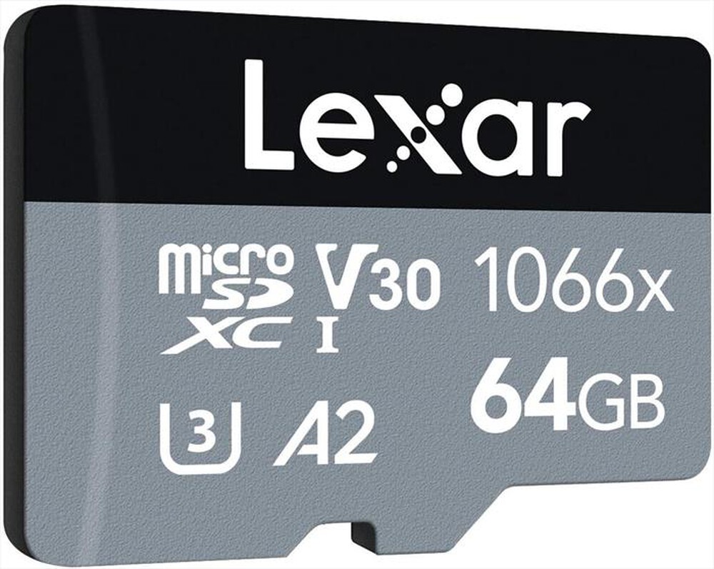 Immagine del prodotto LEXAR - SD MICRO 1066X 64GB CL.-Black/Silver