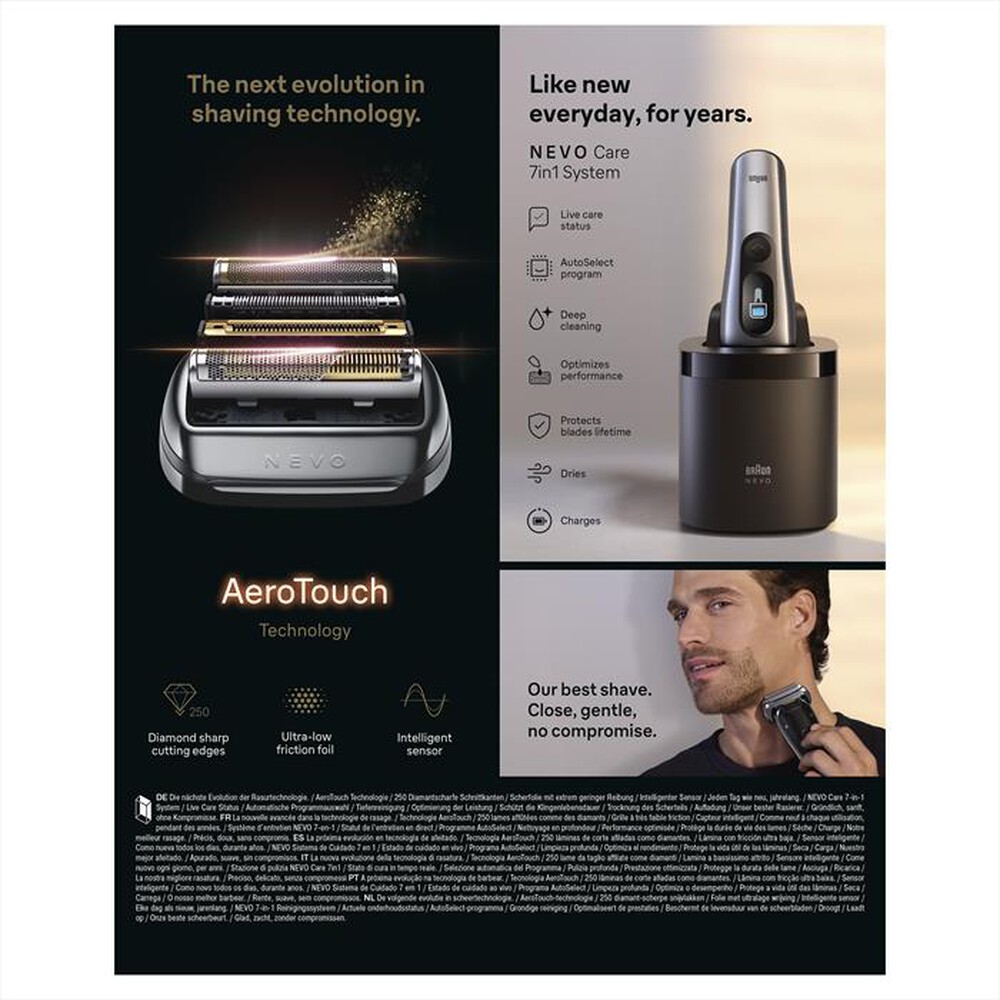 Immagine del prodotto BRAUN - Rasoio SHAVER NEVO 11000C-ARGENTO
