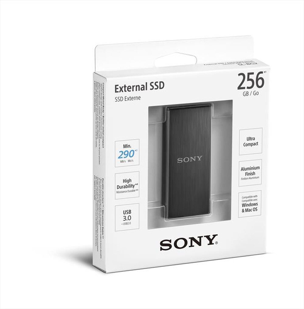 "SONY - Unità SSD esterna SL-BG2B 256GB-NERO"