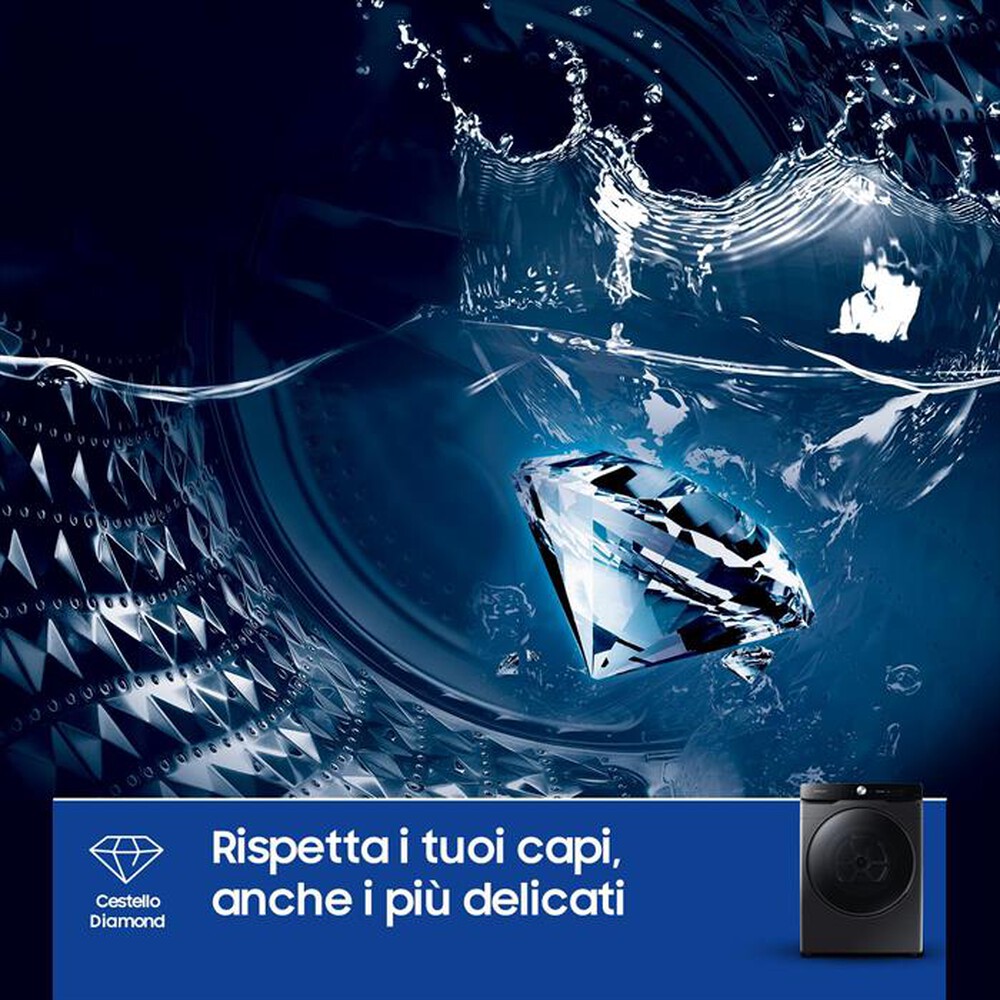 "SAMSUNG - Asciugatrice DV16DG8600BVU3 16KG Classe C-Nero"