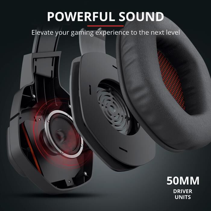 TRUST - GXT448 NIXXO ILLUMINATED HEADSET - Black/Red | Euronics