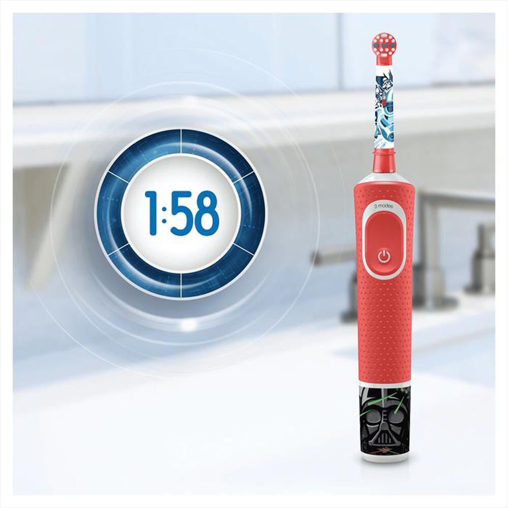 "ORAL-B - Spazzolino elettrico Kids Star Wars-Rosso"