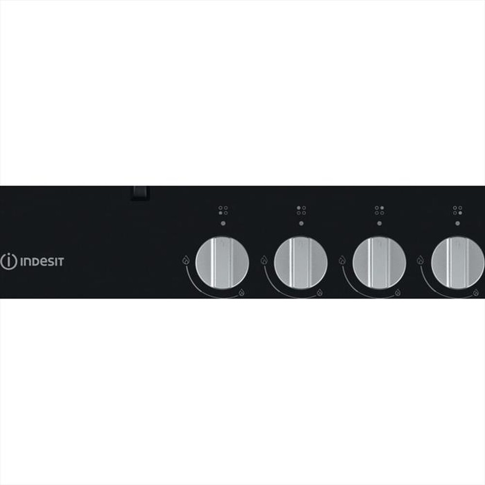 "INDESIT - Piano cottura a gas ING 61T/BK 4 fuochi 59cm-Nero"