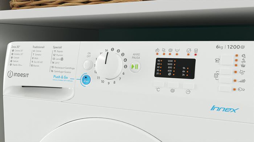 Immagine del prodotto INDESIT - Lavatrice slim BWSA 61251 W IT N 6 Kg Classe F