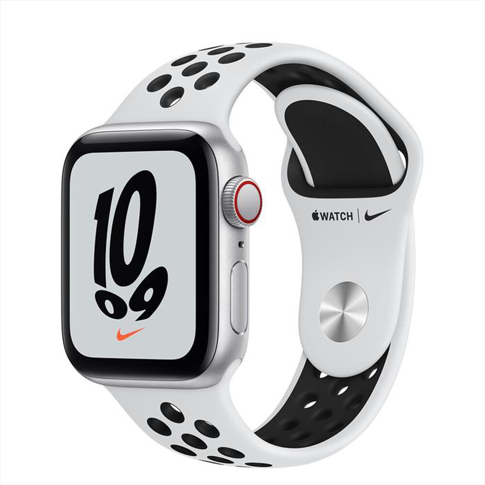 Immagine del prodotto APPLE - Watch NIKE SE GPS+Cellular 40mm Allu Argento-Sport Puro Platino/Nero