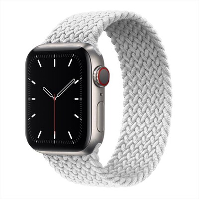 EVA FRUIT - CINTURINO PER APPLE WATCH CON ELASTICO SILICONE-bianco