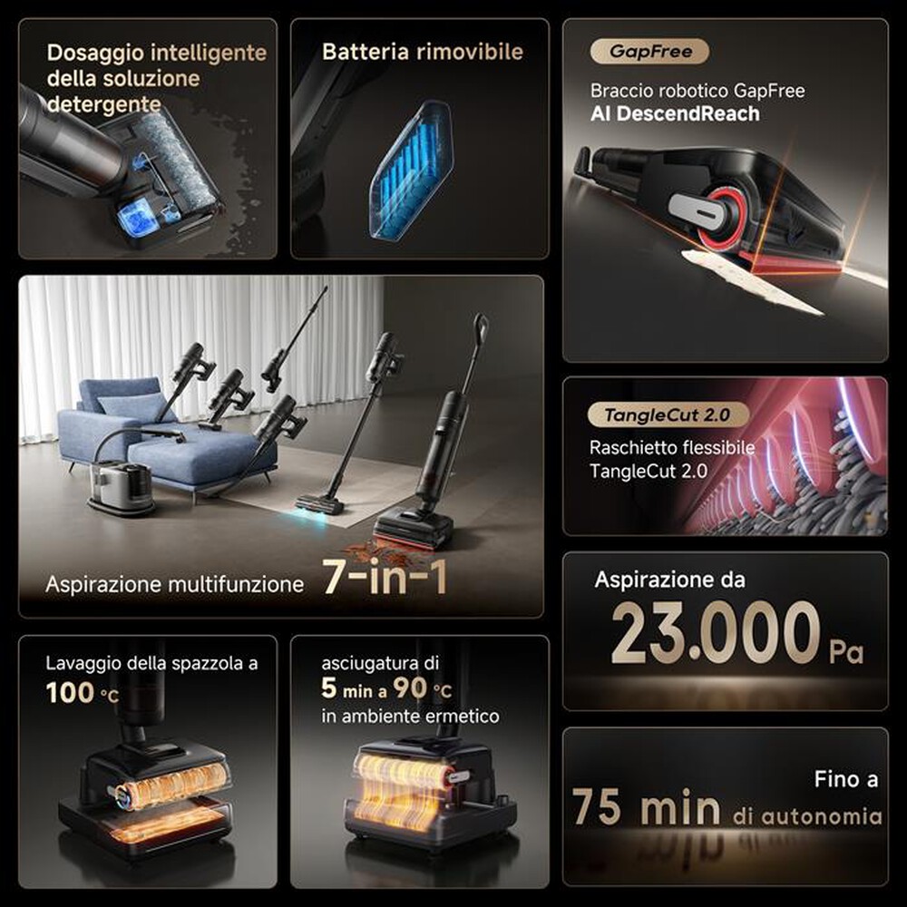 Immagine del prodotto DREAME - Lavapavimenti H15 MIX VIM-Nero