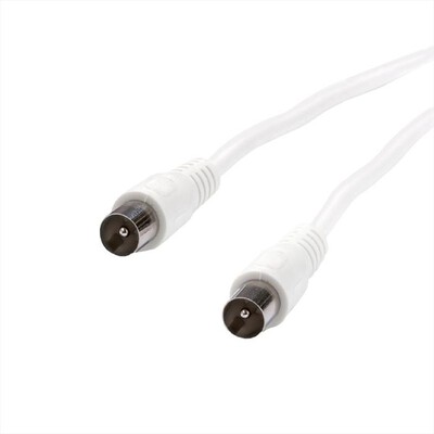 SBS - Cavo antenna cavo coax-plug <-> coax-plug 90dB 3m-Bianco