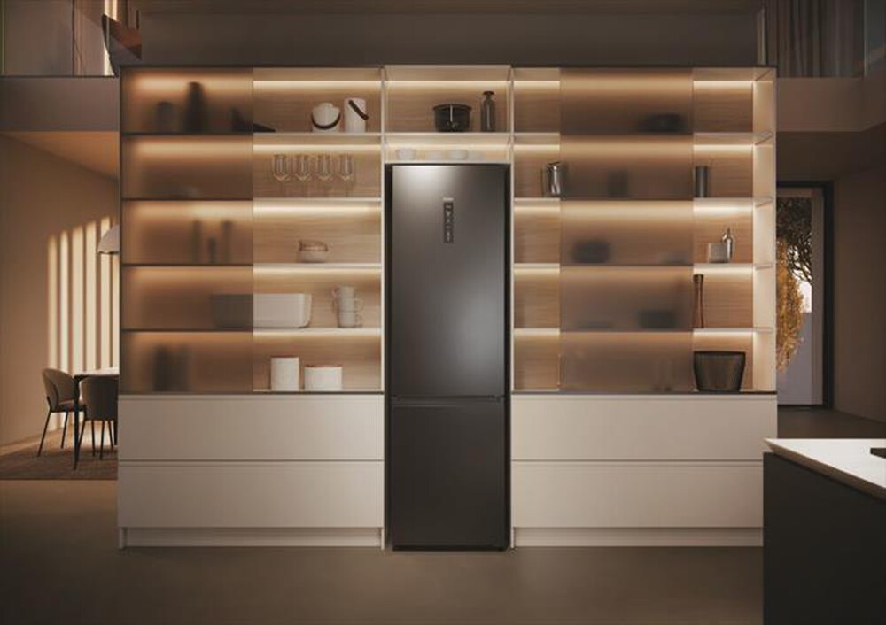 "HAIER - Frigorifero combinato HDPW5620ANPD Classe A 409 lt-Platino"