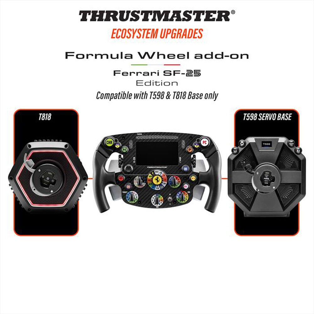 Immagine del prodotto THRUSTMASTER - olante stile Formula ispirato alla Ferrari SF-25-Nero