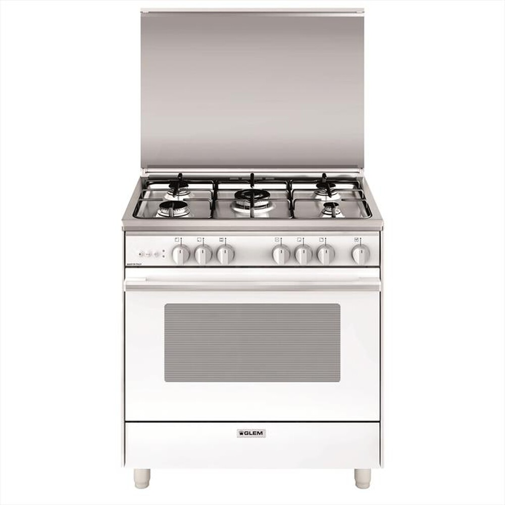 "GLEM GAS - Cucina a gas U865VX Classe A-BIANCO"