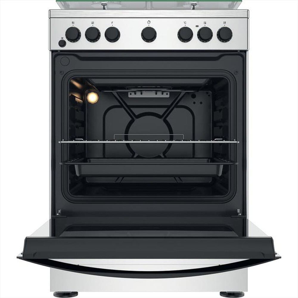 "INDESIT - Cucina IS67G4PHX/E Classe A-Acciaio inossidabile"