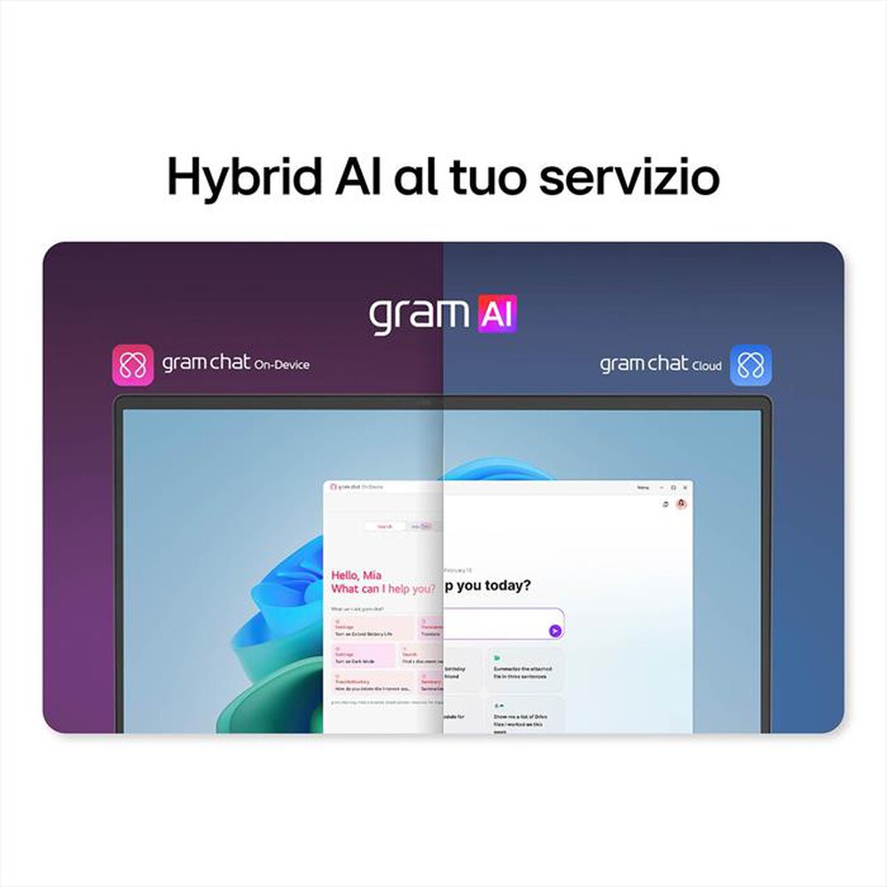 "LG - Notebook 17\" Copilot+ PC GRAM AI 17Z90TL-Nero"