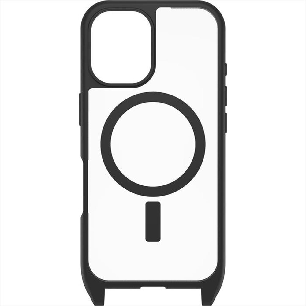 "OTTERBOX - REACT NECKLACE MAGSAFE HICHEW CUSTODIA IPHONE 16-Nero/trasparente"