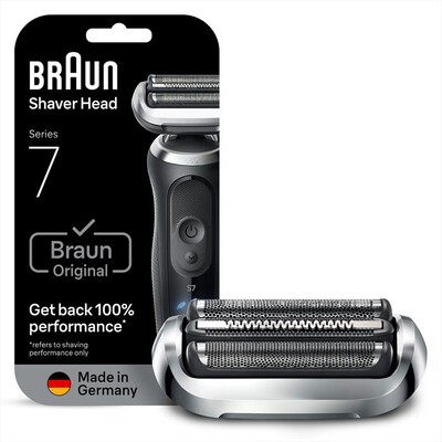 BRAUN - Testina Di Ricambio ORIGINALE MALHRREMKP 74S-GRIGIO