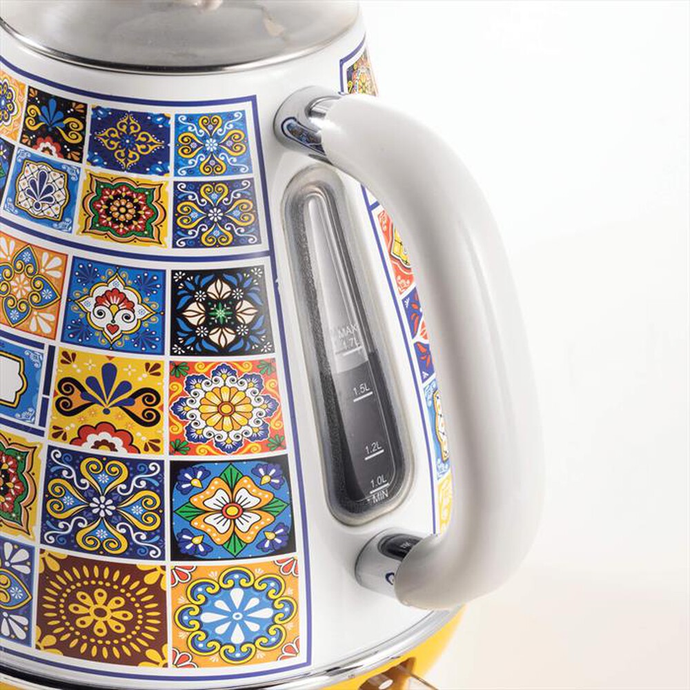 "ARIETE - 2869/0P Bollitore elettrico Positano-Multicolour,Yellow"