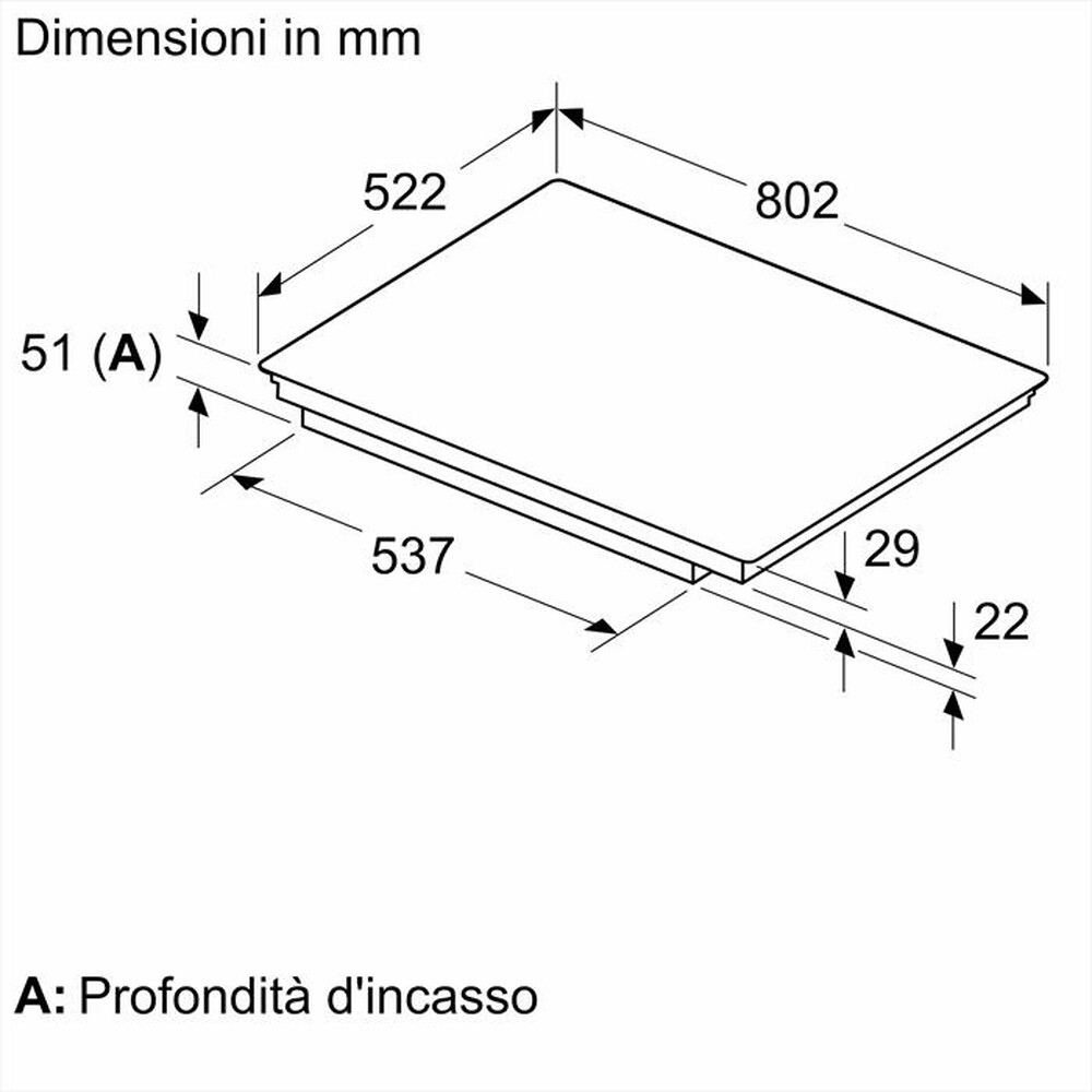 Immagine del prodotto BOSCH - Piano cottura induzione PIV831HB1E 80,2 cm-Nero