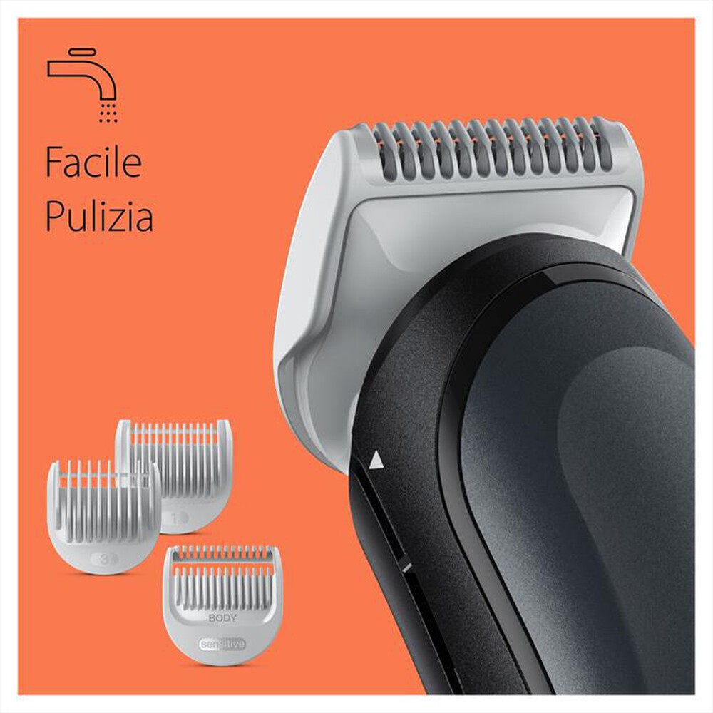 "BRAUN - RIFINITORE BODY BG3340-Nero/Grigio"