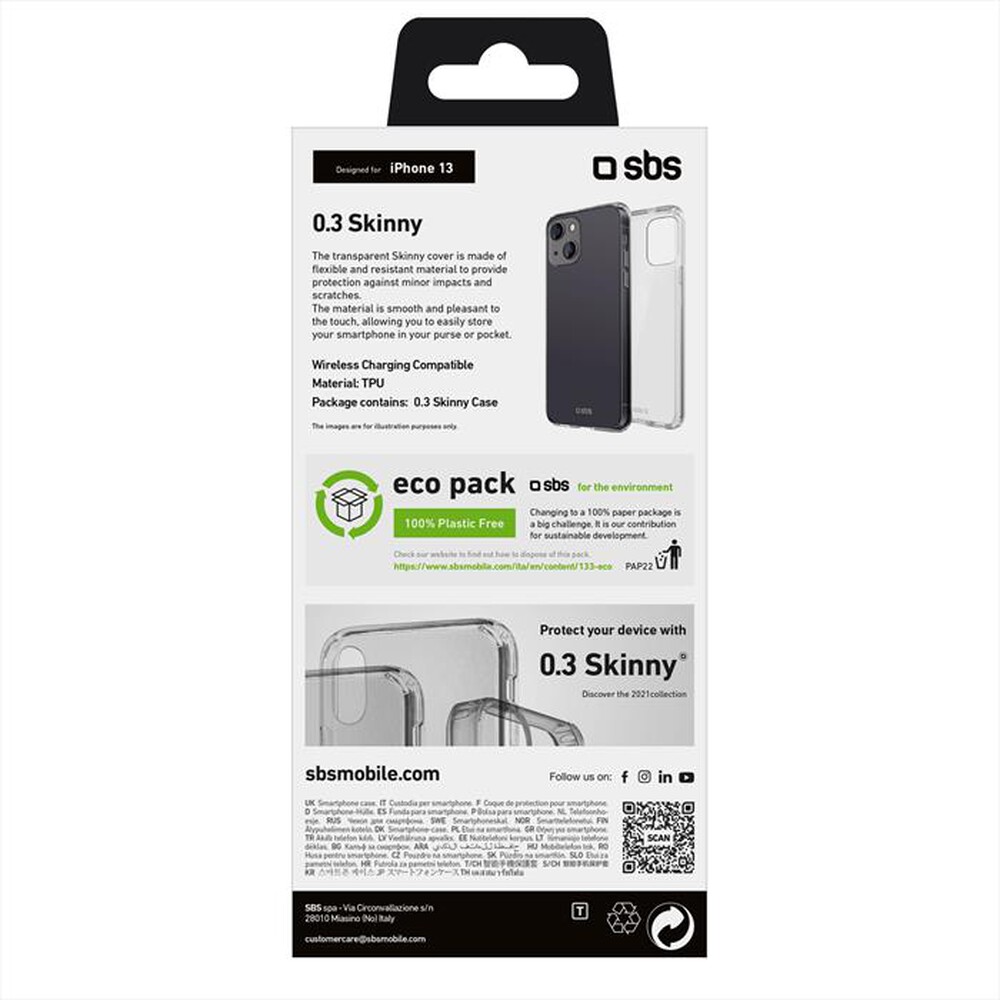 "SBS - TESKINIP1361T-Trasparente"