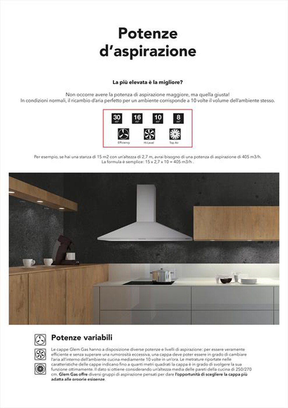 "GLEM GAS - Cappa decorativa a parete GHP745IX-inox"