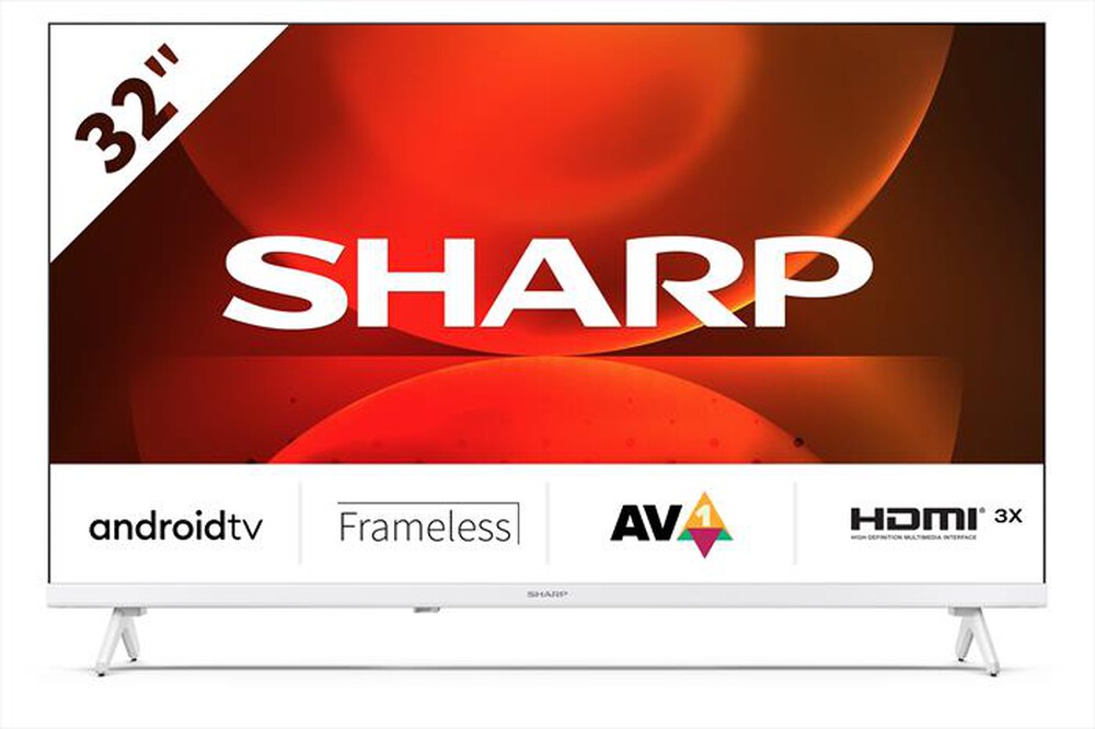 "SHARP - Smart TV LED HD READY 32\" 32FH2EAW-bianco"