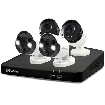 SWANN - KIT NVR 2TB 8CH + 4 CAM 4K-White