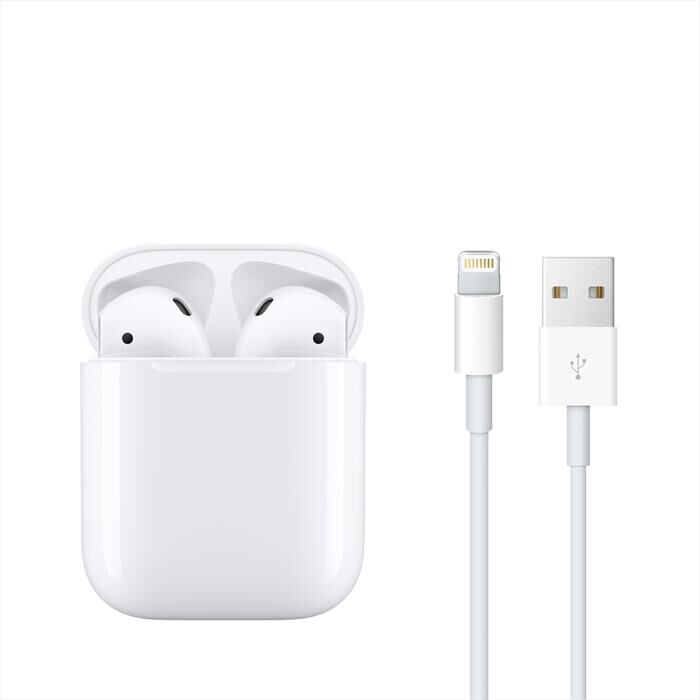 APPLE - AirPods con custodia standard (2019)-White | Euronics