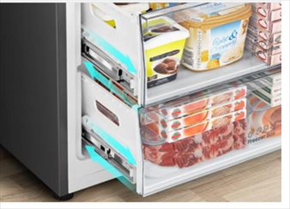 "HISENSE - Frigorifero combinato RB650N4ACE Classe E 503 lt-Inox"
